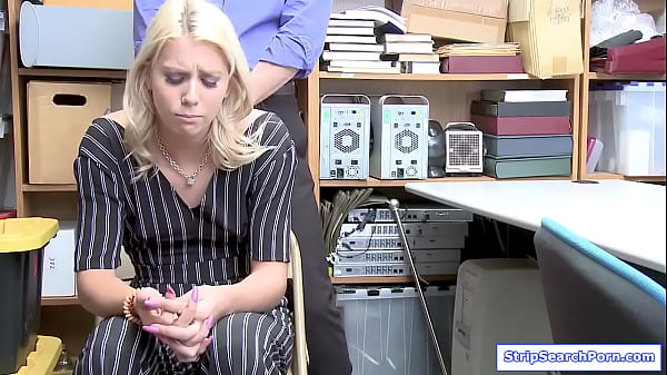 Officerfucks blonde teen in his office