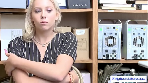 Officer fucks blonde teen in his office