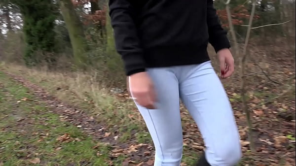 Got2pee Brings Another Desperately Peeing Girl In Peeing In The Woods - Featuring Big Puddle thumbnail