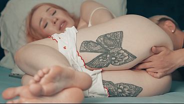 Step mom blonde huge tits ass creampied twice by step son in shared bed by mistake