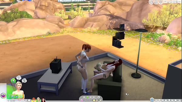 Comendo a filha com a amiga olhando