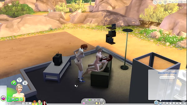 Comendo a filha com a amiga olhando