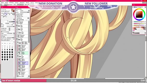 Lewdlair broadcast by luck night on picarto from may 2021