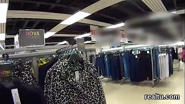 Adorable czech girl was tempted in the mall_and rodein pov