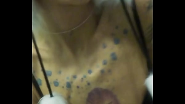 Vilja&rsquo;s panda hat hides nothing as she fingers her dripping pussy fishnet stretched tight pulling out saggy tits while craving a hard dick 