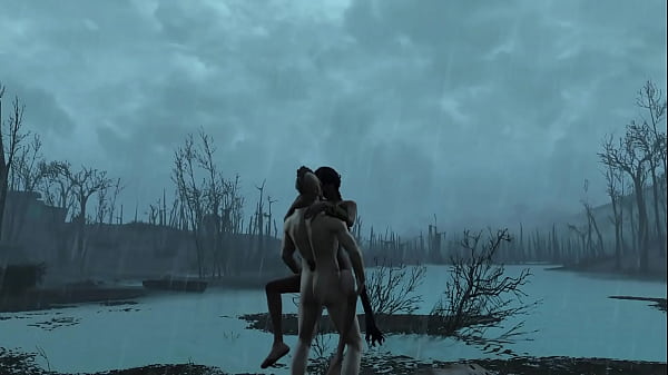 ladyboy bdsm fun in videogame 