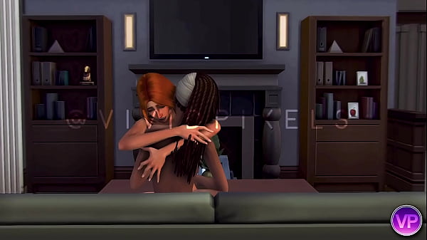 FUTANARI ROMANCE WITH GIRLFRIEND AND DICKS HER DOWN - SIMS 4 