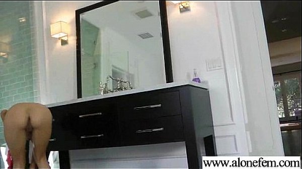 Amateur hot girl insert in holes all kind of toys clip 34