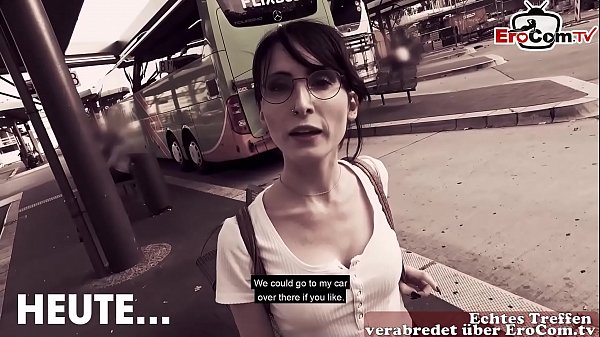 German Skinny Student Teen With Glasses Have A Real Sexdate On Street thumbnail