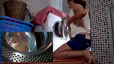 Enf The Maid Washes Her Panties. The Stranger Fucked The Maid In The Laundry. thumbnail