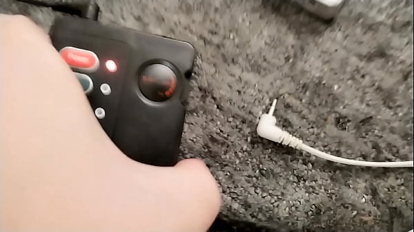 Homo Kotilainen using e-stim for his gay cock. 