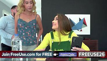 Freeuse milf sexy teen stepdaughter gets freeused by home inspector in front of her milf stepmom 