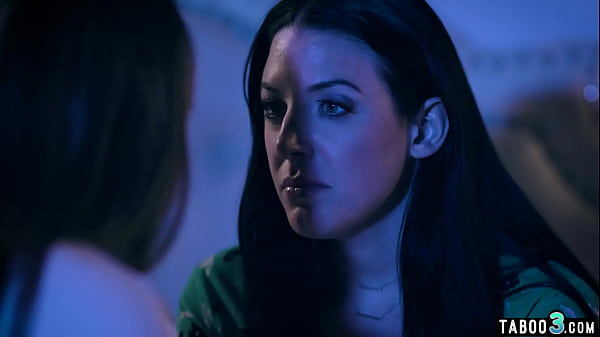 Naughty lesbian teen Abigail Mac consoling her chubbyMILF neighbor Angela_White