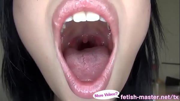 Japanese asian tongue spit fetish