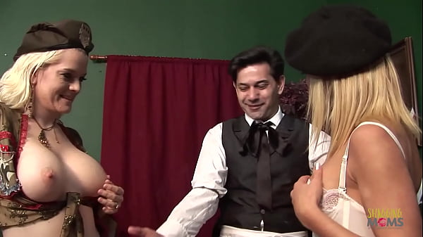 Play MP4 - These undercover agents are in fact two busty blonde milfs and they are in the mood for anal