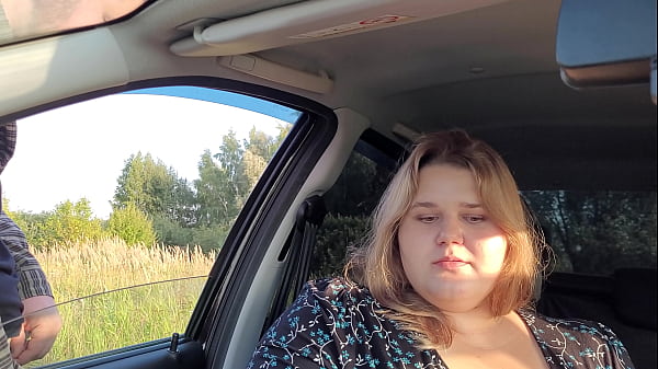 Cuckold husband gave his chubby wife to a border guard to fuck her ass and pussy hard and cum on her big tits 