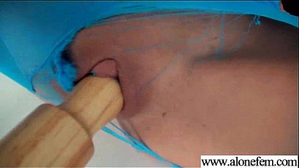 Sex tape with nasty girl insert things in her holes movie 08