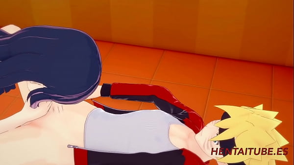 Play MP4 - Boruto Naruto Hentai - Threesome Hinata is Fucked by Naruto while sucks Boruto's Dicks and They cums in her mouth and pussy