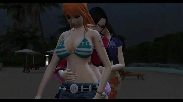 Play MP4 - One Piece Nami x Boa Hancock x Nico Robin hentai