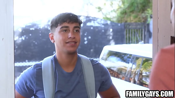 Big cock step dad threesome fucks step son and his buddy 