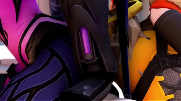 Overwatch tracer widowmaker x mercy co op facesitting 