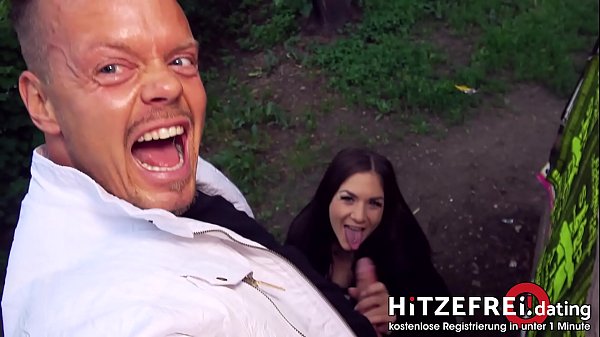 HITZEFREI.dating ► PUBLIC BLOWJOB ◄ German Teen hooked up on street and banged by a stranger LULLU GUN 