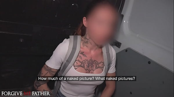 Deviante hot skinny babe screwed in a van