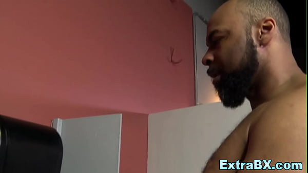 Black guy gets a good bj before fucking a white dude 