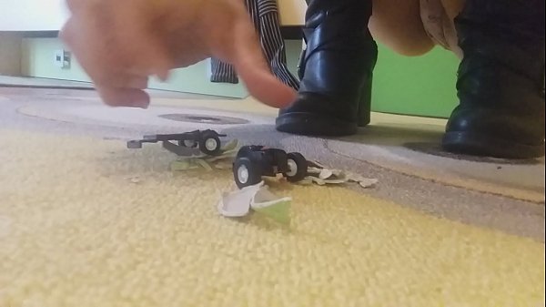 Beautiful naked blonde but perfidious watch the giantess destroy your car under her heels real amateur