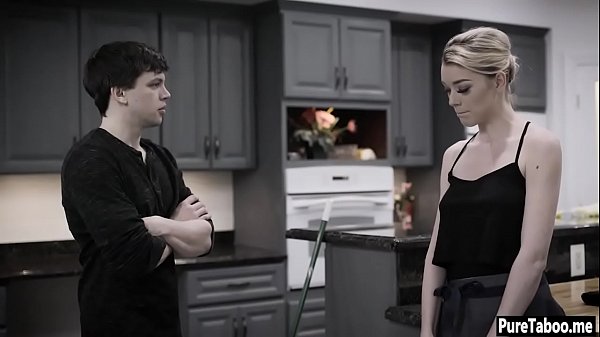 College slender housemaid teen fucked by acrazy boy