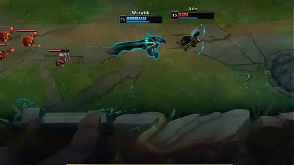 fudendo uma ashe de warwick
