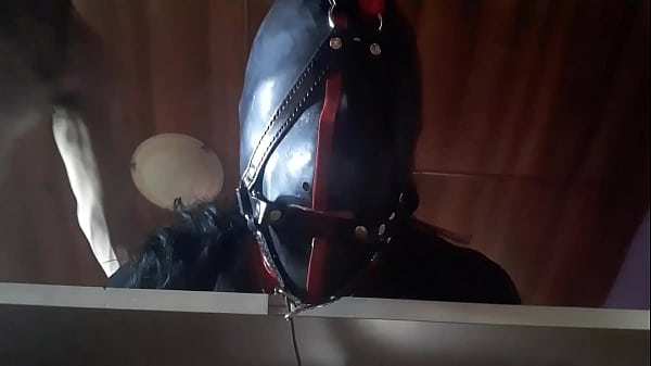 Suck my cock bitch. 10 minutes hooded deepthroat with_huge oral creampie