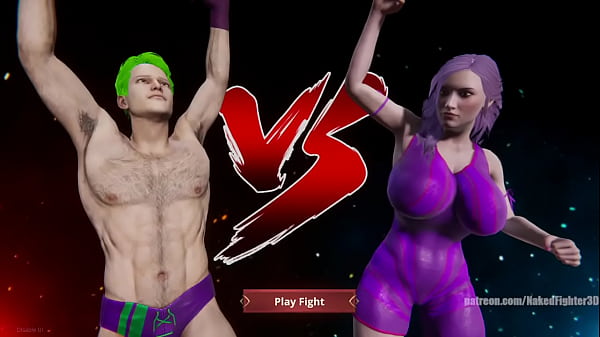 Joe Curr VS Kat (Naked Fighter 3D)