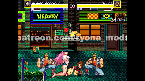 Claire_Redfield in Streets of Rage Ryona mod