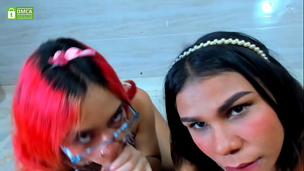 two_girls entertain_themselves with_this boys cock_POV BLOWJOBS