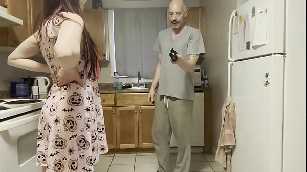 step dad catches step_daughterout late drinking he wont tell_step momif she_lets himfuck both her holes