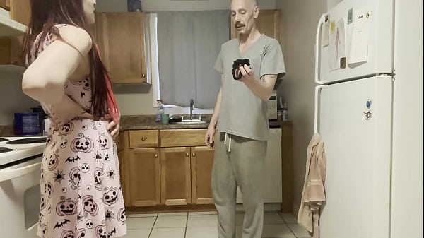 Play MP4 - step dad catches step daughter out late drinking&comma; he wont tell step mom if she lets him fuck both her holes