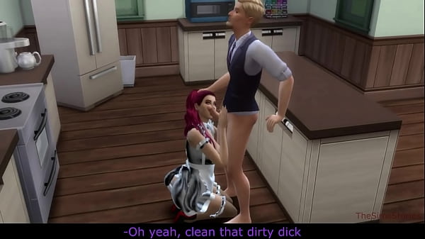 Sims 4, real voice, husband cheating with young maid next to_resting wife