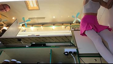 Hot 18 years old chick secretle recorded at worl - voyeur pov 