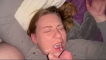Deep throat Queen sucks dick like a pro