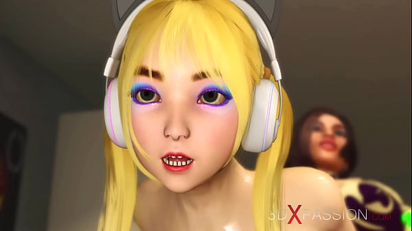 Ass Fuck! A Hot Futanari With Big Dick Plays With A Horny Busty Gamer Girl thumbnail