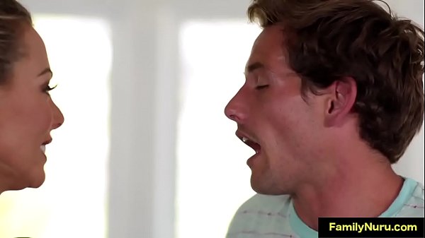 Stepmom suprise with_oil handjob massage