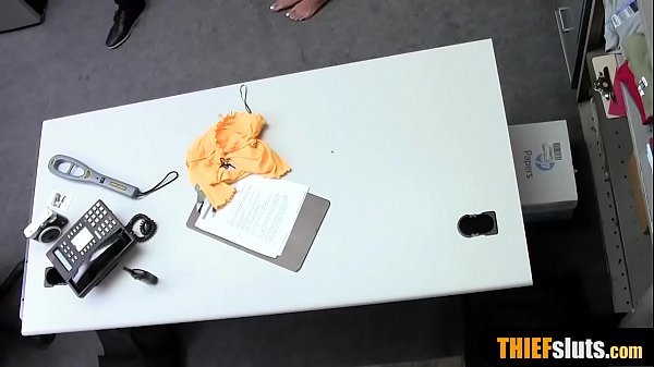 Inked latina teen shoplifter with_pierced nipples fucks