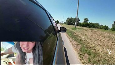 Pissing through the window and mouth piss on the road 