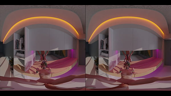 Fucking helsie in vr infront of a mirror 