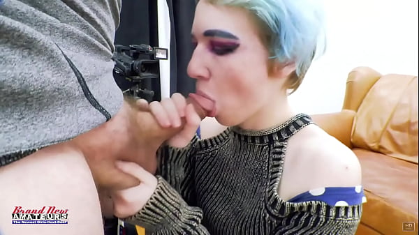 Skinny Nerdy Raven Finger Fucks Her Pussy And Deepthroats A Big Dick! thumbnail