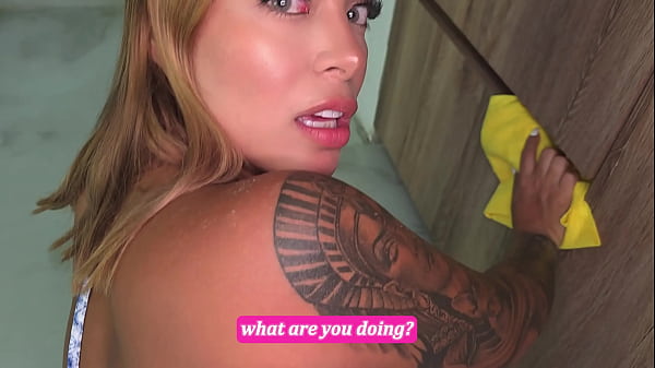 Sexy stepmom went from cleaning the house to draining her stepson's balls. anissamiller 