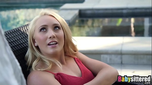 Hot and horny blonde babysitter aj applegate gets fucked