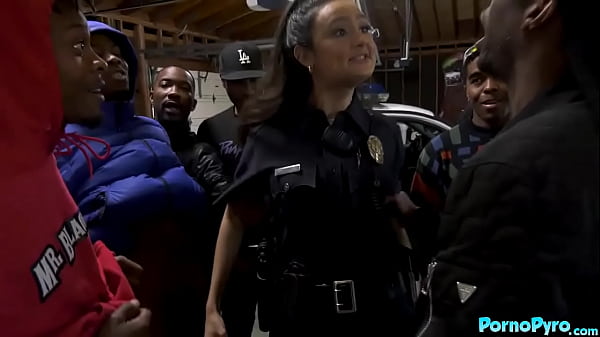 Rookie police officer eliza ibarra gets face fucked by very bad men