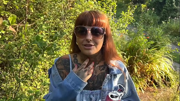 Home wrecker takes a walk in the woods and gets hard fuck with huge cumshot on tits 